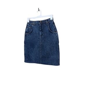 Lee Women's Vintage Acid Wash Denim Pencil Skirt Size 12